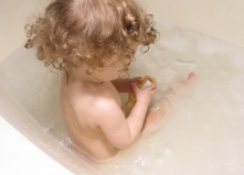 Little girl in bath